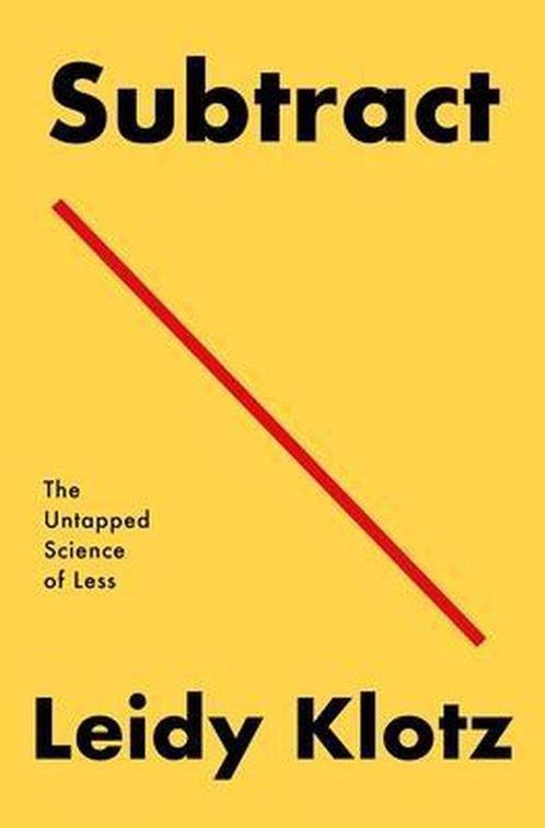 9781250249876 Subtract Leidy Klotz, Boeken, Studieboeken en Cursussen, Nieuw, Verzenden
