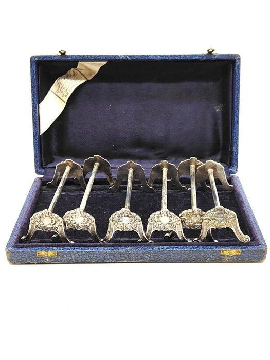 Tafelservies (6) - Loting van 6 plaatskaarten Mills, gemaakt, Antiek en Kunst, Antiek | Meubels | Tafels