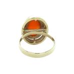 Gouden vintage ring met carneool 14 krt, Ophalen of Verzenden, Nieuw