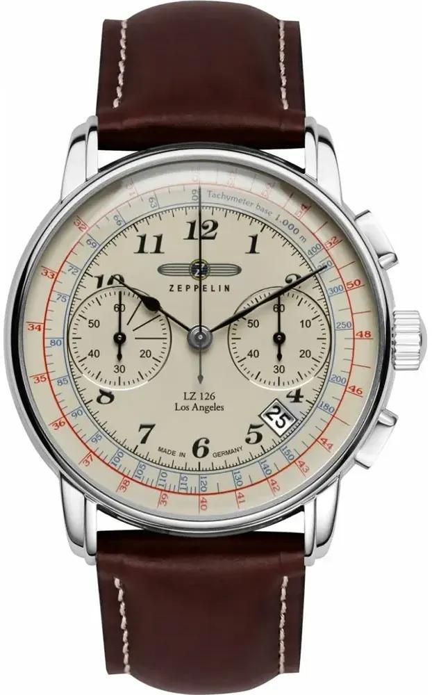 Zeppelin 7614-5 Los Angeles LZ 126 chronograaf horloge, Sieraden, Tassen en Uiterlijk, Horloges | Heren, Polshorloge, Nieuw, Overige merken
