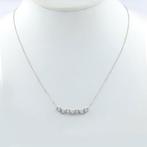 Halsketting - 18 karaat Witgoud - 0.25ct. tw. Diamant, Sieraden, Tassen en Uiterlijk, Kettingen, Nieuw