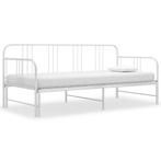 Logeerbed Wit Metaal - 90x200 - Retourdeal - Slaapbank, Ophalen of Verzenden, Nieuw