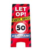 Waarschuwingsbord 50 Abraham, Ophalen of Verzenden, Nieuw