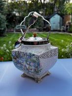 Vintage English Biscuit Box with Scenic Countryside Design +, Antiek en Kunst