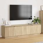 vidaXL TV-kast met LED Sonoma eiken 180 x 38 x 49 cm Bewerkt, Verzenden, 150 tot 200 cm, Nieuw, Minder dan 100 cm