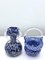 Mand (2) - Muranoglas - Millefiori-murinne, Antiek en Kunst