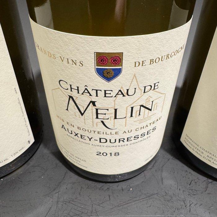 2018 Chateau du Melin - Auxey-Duresses - 3 Flessen (0.75, Verzamelen, Wijnen