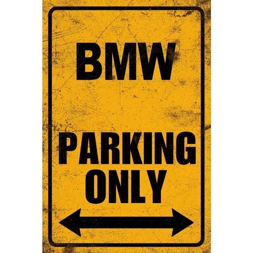 Wandbord Parkeerbord Tekstbord BMW Parking only Bord, Verzamelen, Automerken, Motoren en Formule 1, Auto's, Nieuw, Ophalen of Verzenden