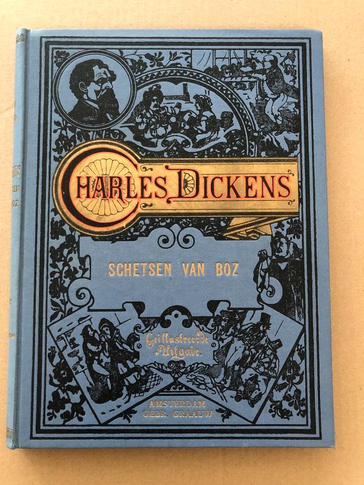 Charles Dickens - Schetsen van Boz - ca. 1930 - geillustreer, Antiek en Kunst, Antiek | Boeken en Bijbels, Ophalen of Verzenden