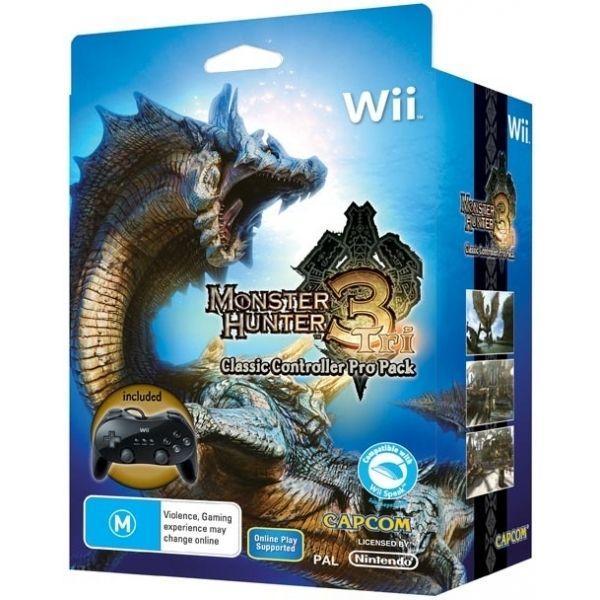 Monster Hunter Tri Classic Controller Pro Pack-Standaard, Spelcomputers en Games, Games | Nintendo Wii, Zo goed als nieuw, Ophalen of Verzenden