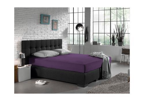 Dreamhouse Enkel Jersey 135 gr. Hoeslaken Paars - 160/180 x, Huis en Inrichting, Slaapkamer | Beddengoed
