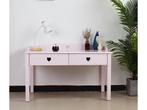 Kaptafel - bureau meisje - 110 cm breed - roze, Verzenden, Nieuw