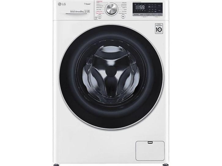 Lg F4wn708s1 – Wasmachine – 8 Kg – 1400 Tpm – 74 Db, Witgoed en Apparatuur, Wasmachines, Zo goed als nieuw, Voorlader, 85 tot 90 cm