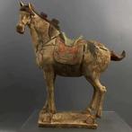 Terracotta Beschilderd aardewerk Paard - Replica - 33 cm