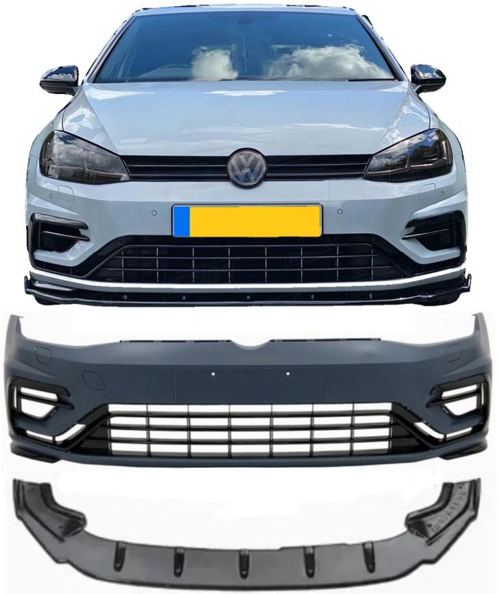 Voorbumper R-look | Volkswagen Golf 7 | 2017-2020 | facelift, Auto-onderdelen, Carrosserie en Plaatwerk, Nieuw, Volkswagen, Verzenden