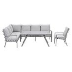 Garden Impressions Senja lounge dining set 4-delig links, Verzenden, Nieuw
