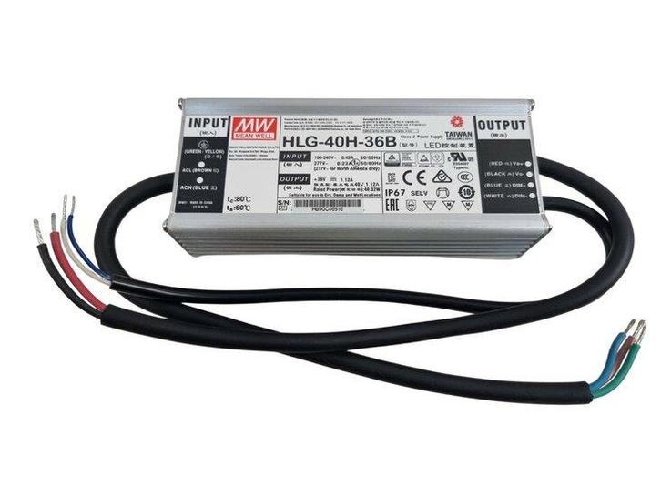 Mean Well HLG-40H-36B AC-DC Single output LED driver with..., Zakelijke goederen, Kantoor en Winkelinrichting | Kantoormeubilair en Inrichting