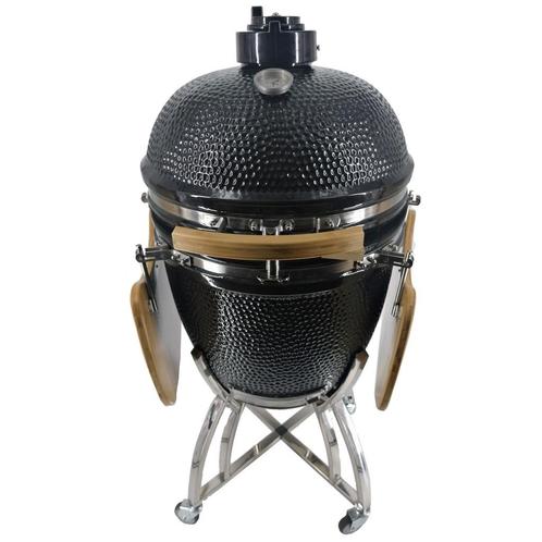 Big kamado houtskoolbarbecue 22inch/56 cm zwart, Tuin en Terras, Houtskoolbarbecues, Nieuw, Verzenden