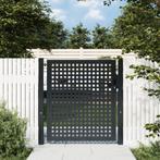 vidaXL Poort 105x150 cm staal antracietkleurig, Tuin en Terras, Tuinpoorten, Verzenden, Nieuw
