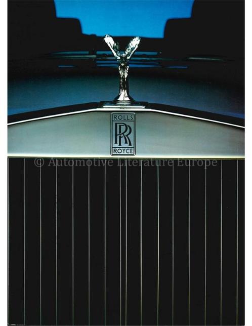 1985 ROLLS ROYCE BROCHURE ENGELS, Boeken, Auto's | Folders en Tijdschriften