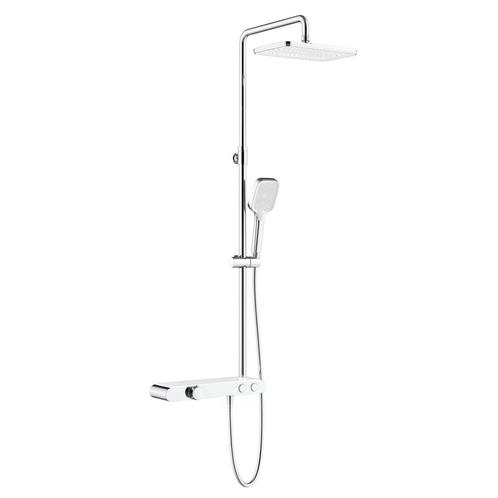 Opbouw Regendouchekraan Met Planchet Chroom Wit, Doe-het-zelf en Verbouw, Sanitair, Kraan, Nieuw, Chroom, Ophalen of Verzenden