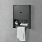 Badkamerkast Steyr voor wandmontage 65x48,7x14,5 cm donkergr, Verzenden, Nieuw