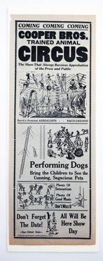 Anonymous - Cooper Brothers Trained Animals Circus - Jaren