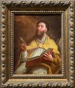 École Italienne (c. 1650) - Saint Augustin, Antiek en Kunst, Kunst | Schilderijen | Klassiek