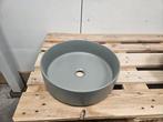 Waskom 40 x 13 cm mat donker grijs keramiek, Doe-het-zelf en Verbouw, Sanitair, Ophalen of Verzenden, Nieuw, Bad