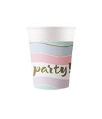 Bekers Party Pastel 200ml 8st, Verzenden, Nieuw