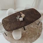 *WOONWINKEL* Tower Living Silvi Ovale Eettafel Bruin Mango 1, Huis en Inrichting, Verzenden, Nieuw