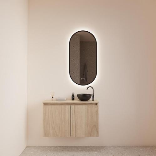 Fonteinmeubel BWS Meadow 80x50 cm Kastanje Eiken Incl., Doe-het-zelf en Verbouw, Sanitair, Bad, Nieuw, Ophalen of Verzenden
