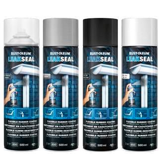 Rust oleum leakseal flexibele rubber coating 500 ml, zwart,, Doe-het-zelf en Verbouw, Isolatie en Afdichting, Nieuw, Verzenden