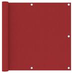 vidaXL Balkonscherm 90x600 cm oxford stof rood, Verzenden, Nieuw
