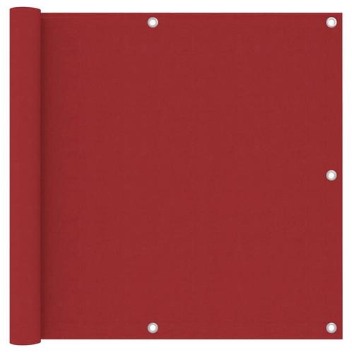 vidaXL Balkonscherm 90x600 cm oxford stof rood, Tuin en Terras, Zonneschermen, Nieuw, Verzenden