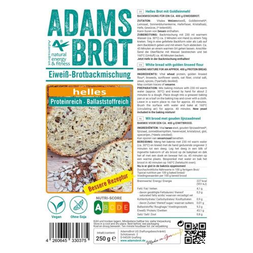 3x Adams Brot Broodmix Helles 250 gr, Diversen, Levensmiddelen, Verzenden
