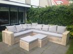 LOUNGE Hoekbank Loungeset Steigerhout Loungebank Actie, Nieuw, Hocker, Loungeset, Steigerhout