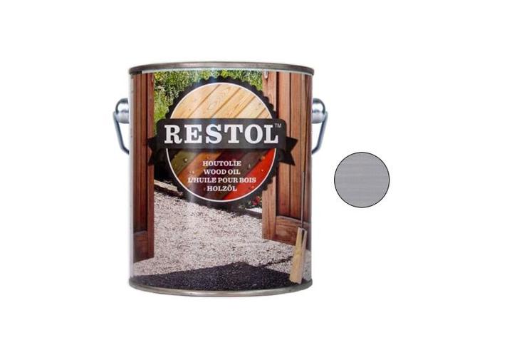 Restol Restol houtolie mat 2,5 liter, lichtgrijs ral 7035, Doe-het-zelf en Verbouw, Verf, Beits en Lak, Nieuw, Verzenden