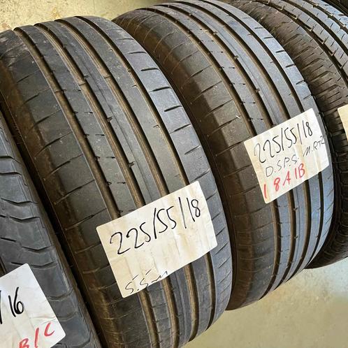 2 x Dunlop SP Sport Maxx RT2 225-55-18 Zomerbanden 5,5mm, Auto-onderdelen, Banden en Velgen, 18 inch, Zomerbanden, 225 mm, Personenwagen