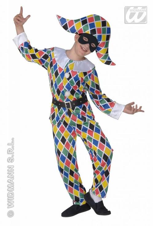 Harlekijn carnavalspak kind, Kleding | Heren, Carnavalskleding en Feestkleding, Nieuw, Ophalen of Verzenden