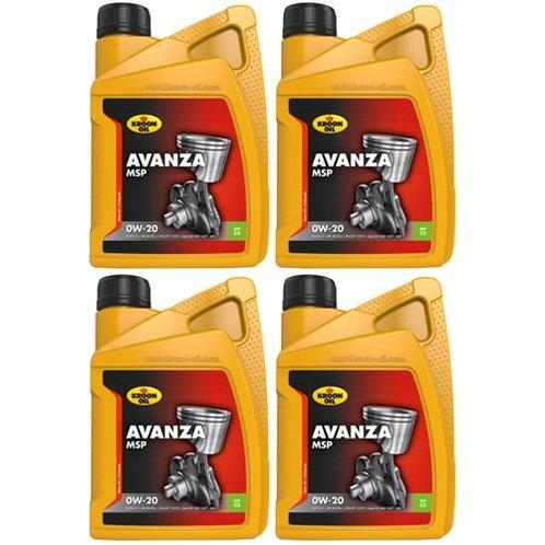 Kroon Olie Aanbieding: 4X Avanza Msp 0W20 1L, Auto diversen, Onderhoudsmiddelen, Verzenden