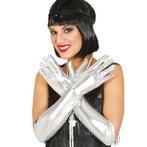 Lange zilveren galahandschoenen - Party handschoenen, Nieuw, Verzenden