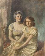 Italico Brass (1870–1943) - Ritratto di madre e figlia - NO