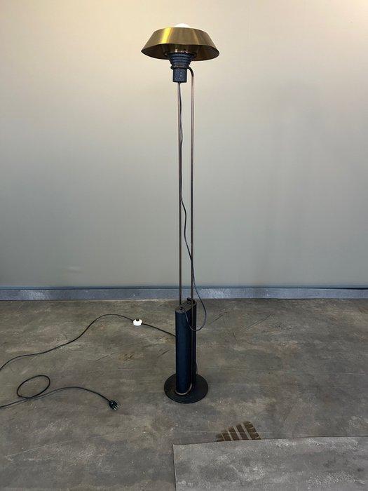 Lamp - Messing, IJzer - Staande lamp met structuur in, Antiek en Kunst, Kunst | Designobjecten