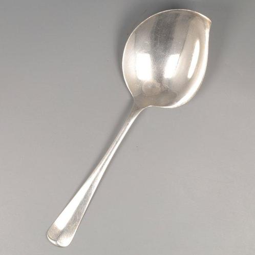 van Kempen & Begeer - Vlalepel Haags Lofje - Lepel - .835, Antiek en Kunst, Antiek | Goud en Zilver
