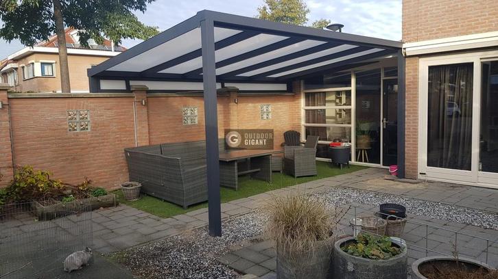 Aluminium veranda 606x400cm Noorbeek, Tuin en Terras, Overkappingen, Ophalen of Verzenden