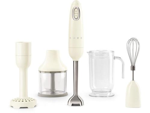 SMEG HBF22CREU - Staafmixer - Crème - 700W - Met accessoires, Witgoed en Apparatuur, Keukenmixers, Zo goed als nieuw, Verzenden