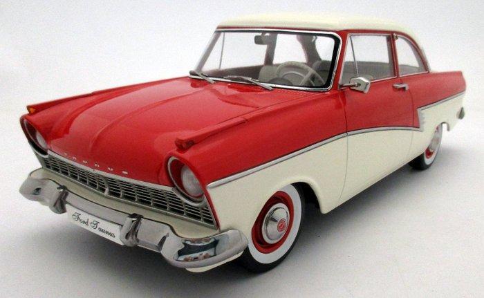 Ford Taunus P2 (Barok) 17M Red/White 1958 - 1:18 - Modelauto, Hobby en Vrije tijd, Modelauto's | 1:5 tot 1:12