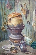 Maurice Louis Monnot (1869-1937) - Stilleven met kookpot, Antiek en Kunst