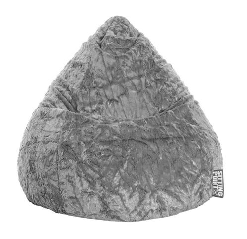 BeanBag Fluffy XL - Grijs, Huis en Inrichting, Zitzakken, Verzenden
